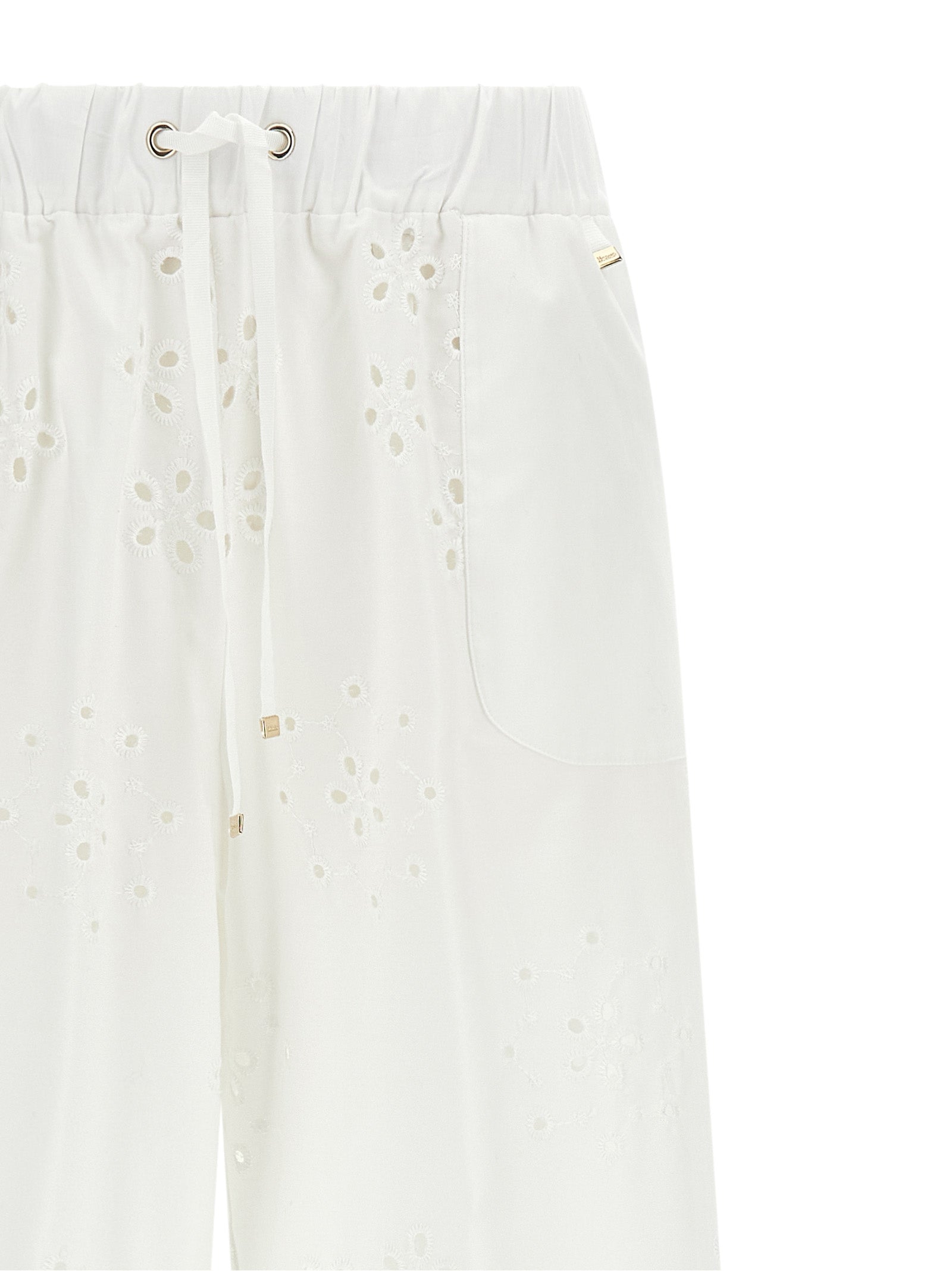 Herno 98% Cotton trousers in white — view 3