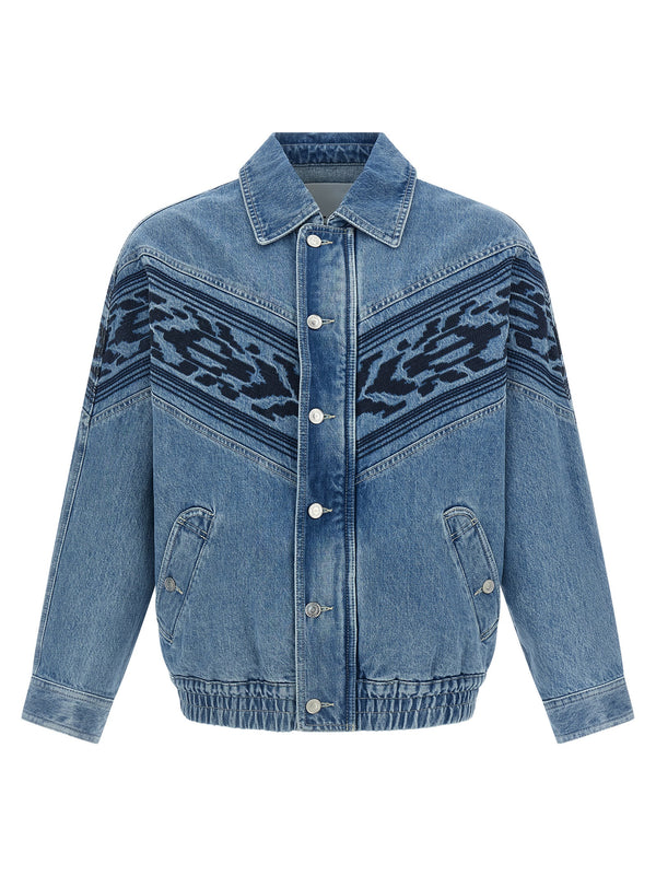 Blue Cotton Denim Jacket Clothing