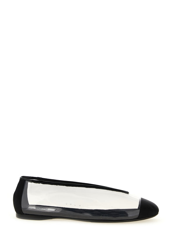 Moschino 90% PVC ballet flat in black