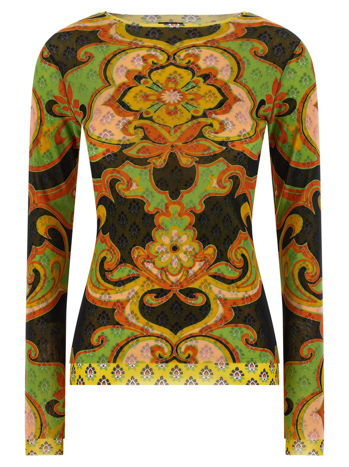 Etro 100% polyamide sweater in multicolor
