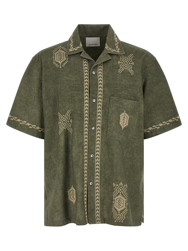 Marant 100% cotton shirt in green