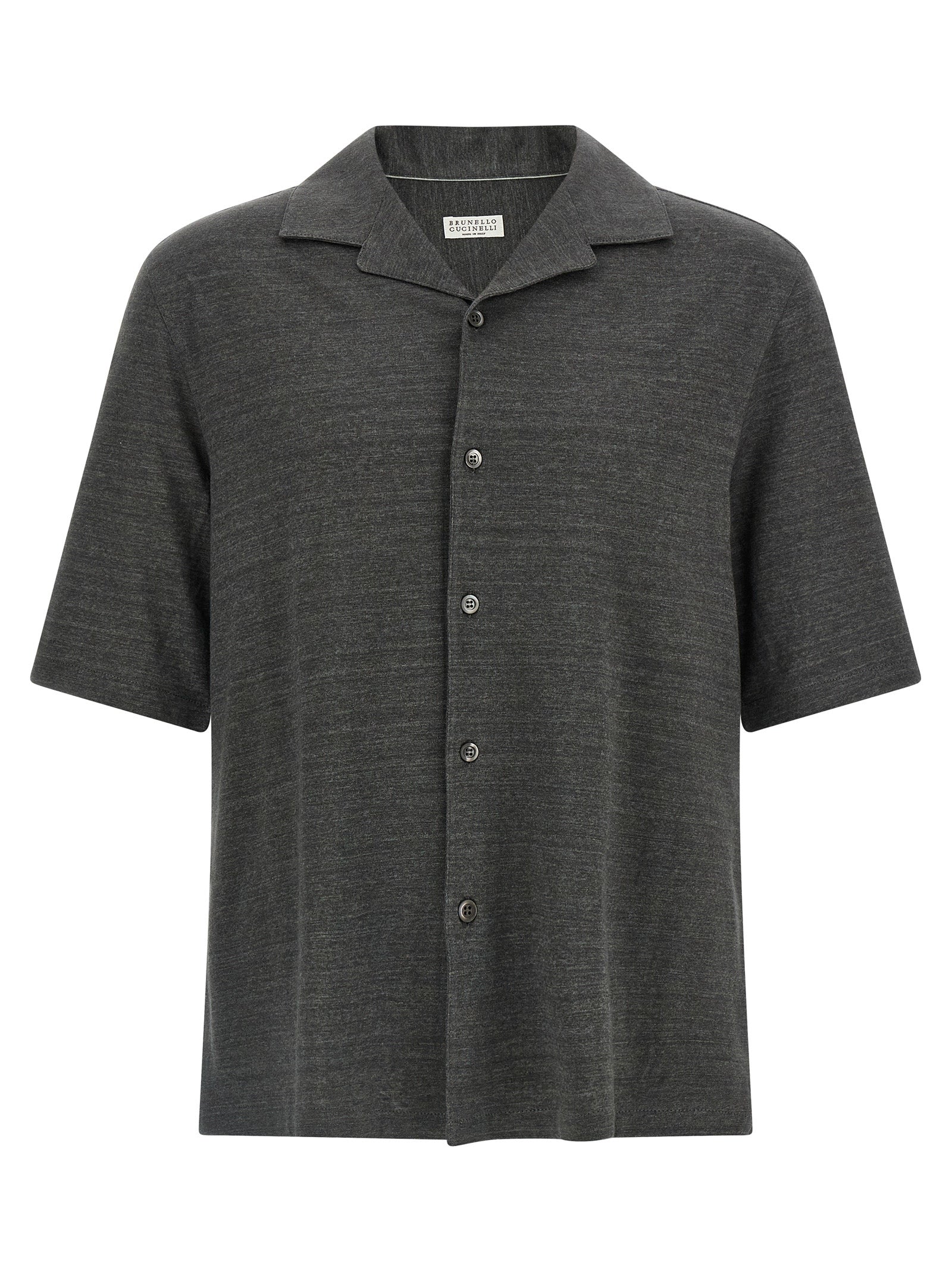 Brunello Cucinelli 74% Linen shirt in gray