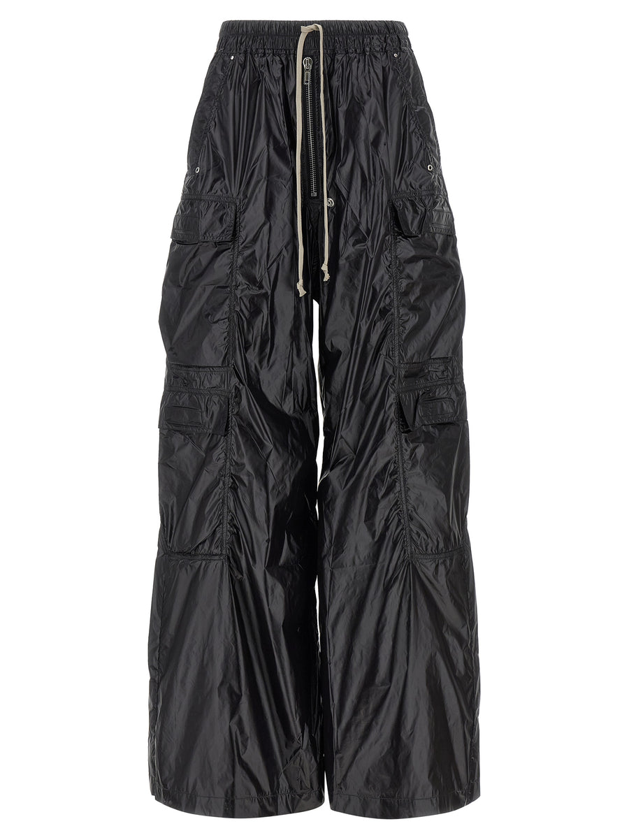 Drkshdw 100% Nylon cargo pants in black