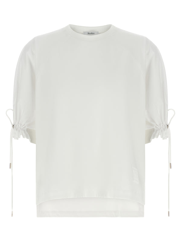 Max Mara 48% polyamide t-shirt in white