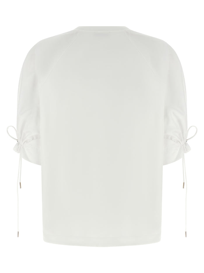 Max Mara 48% polyamide t-shirt in white — view 2