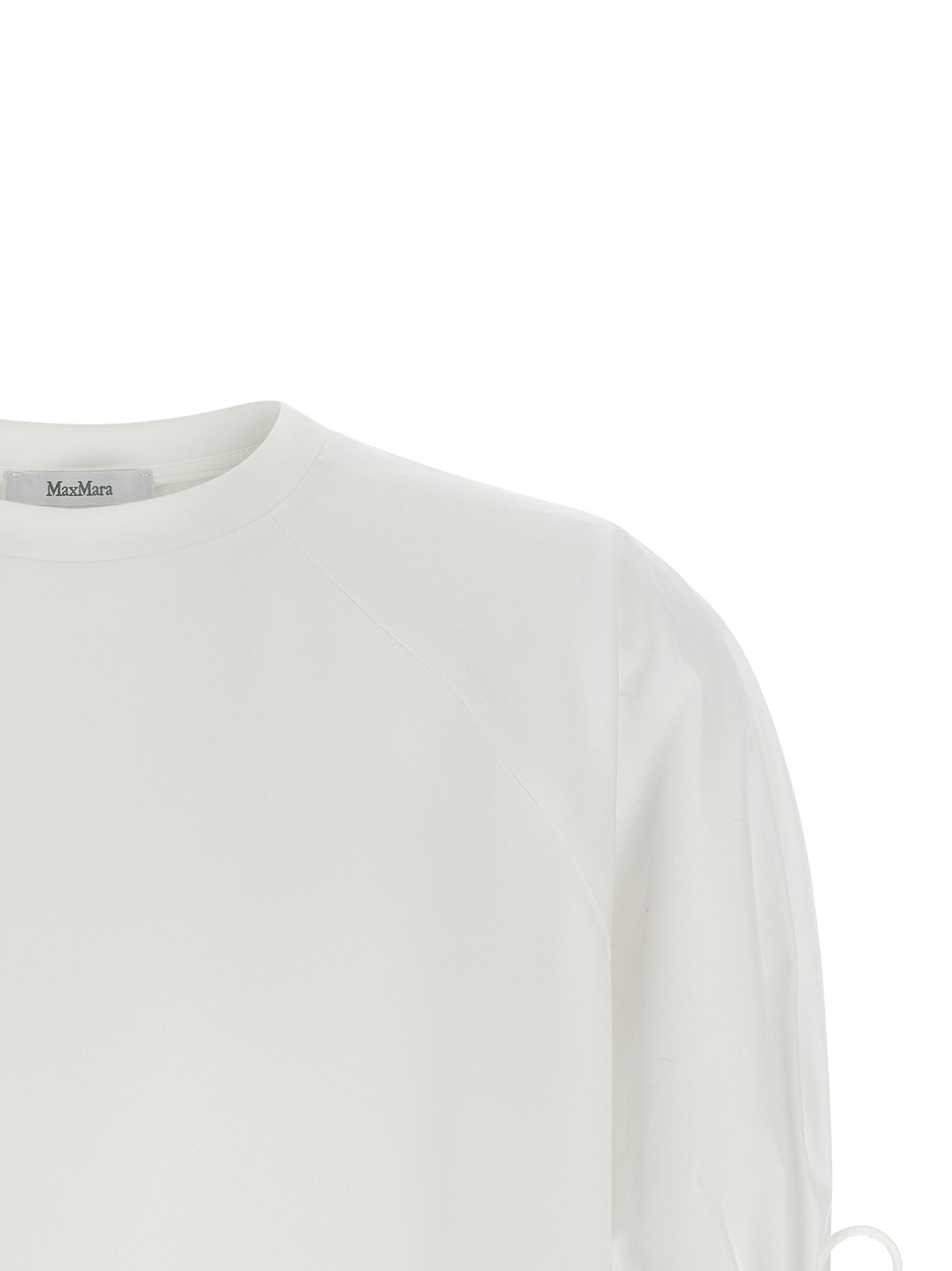Max Mara 48% polyamide t-shirt in white — view 3
