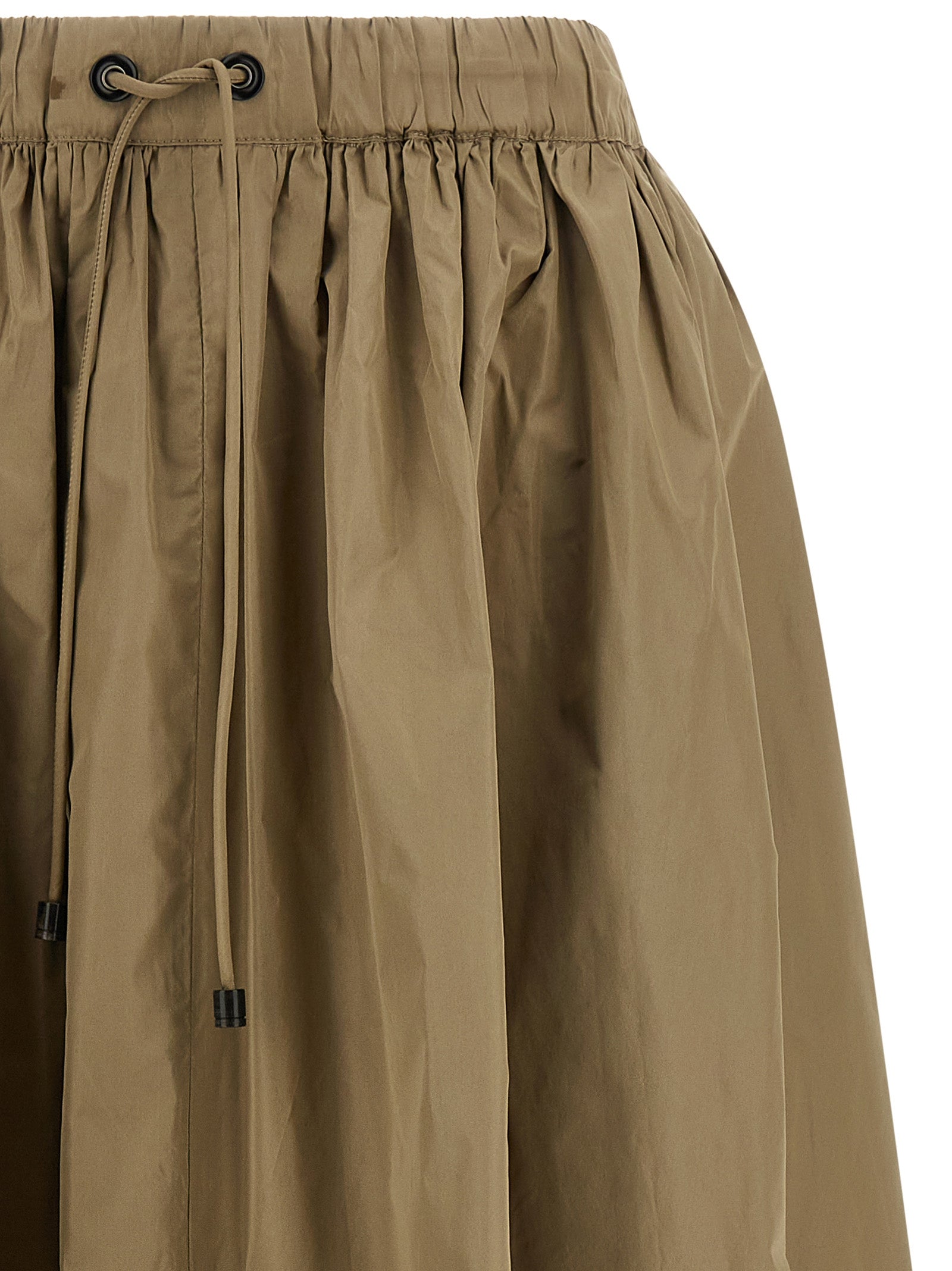Max Mara 75% polyester skirt in beige — view 3