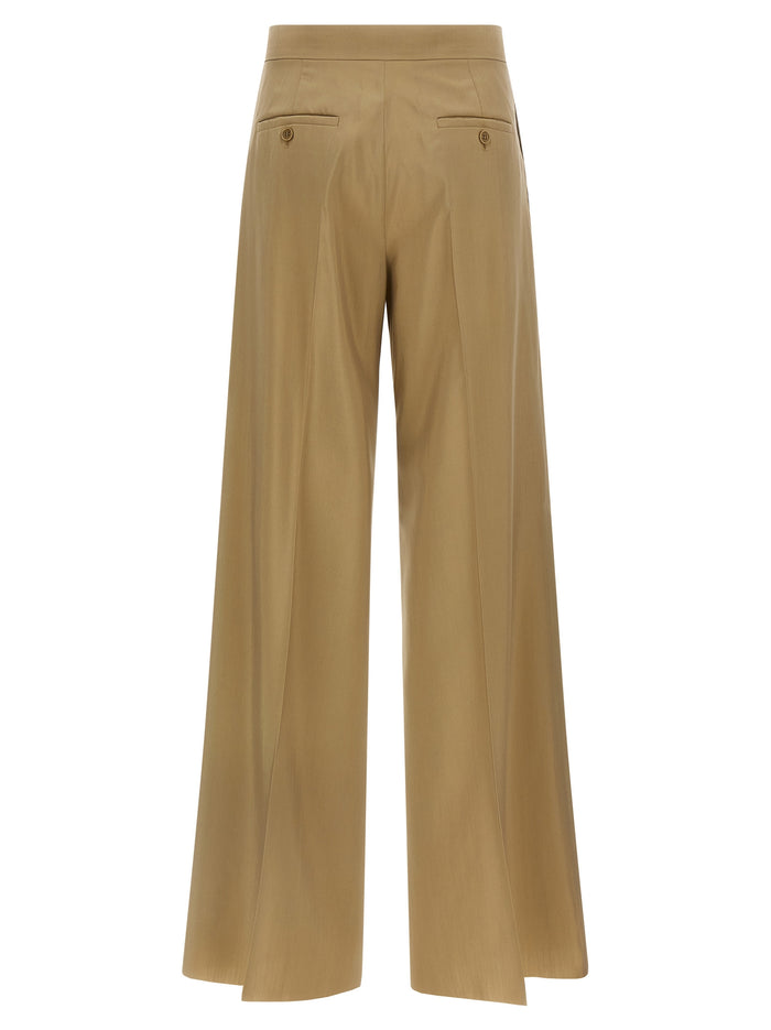 Max Mara 75% Virgin Wool trousers in beige — view 2