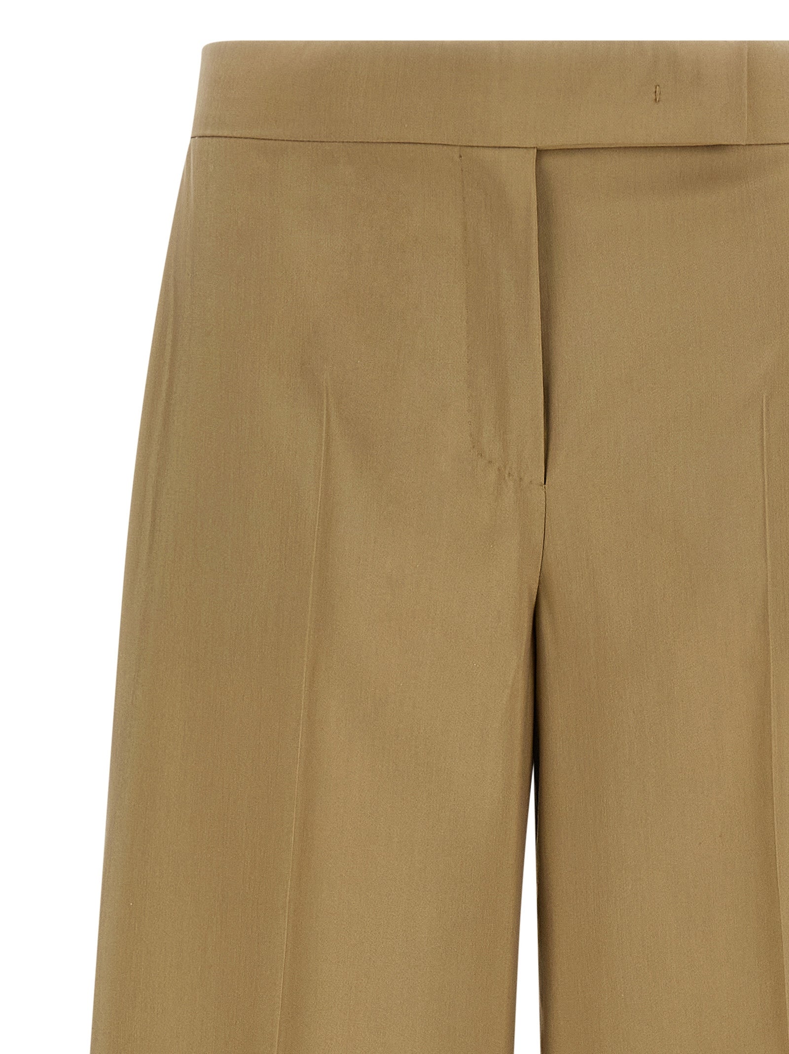 Max Mara 75% Virgin Wool trousers in beige — view 3