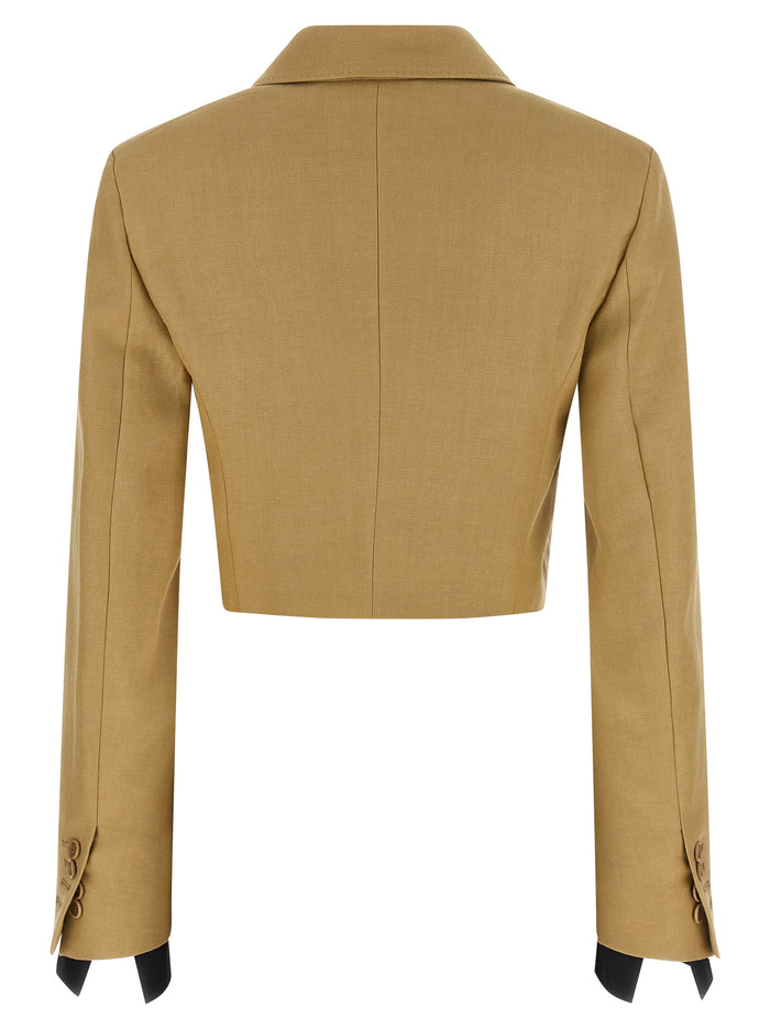 Max Mara 100% Linen blazer in beige — view 2
