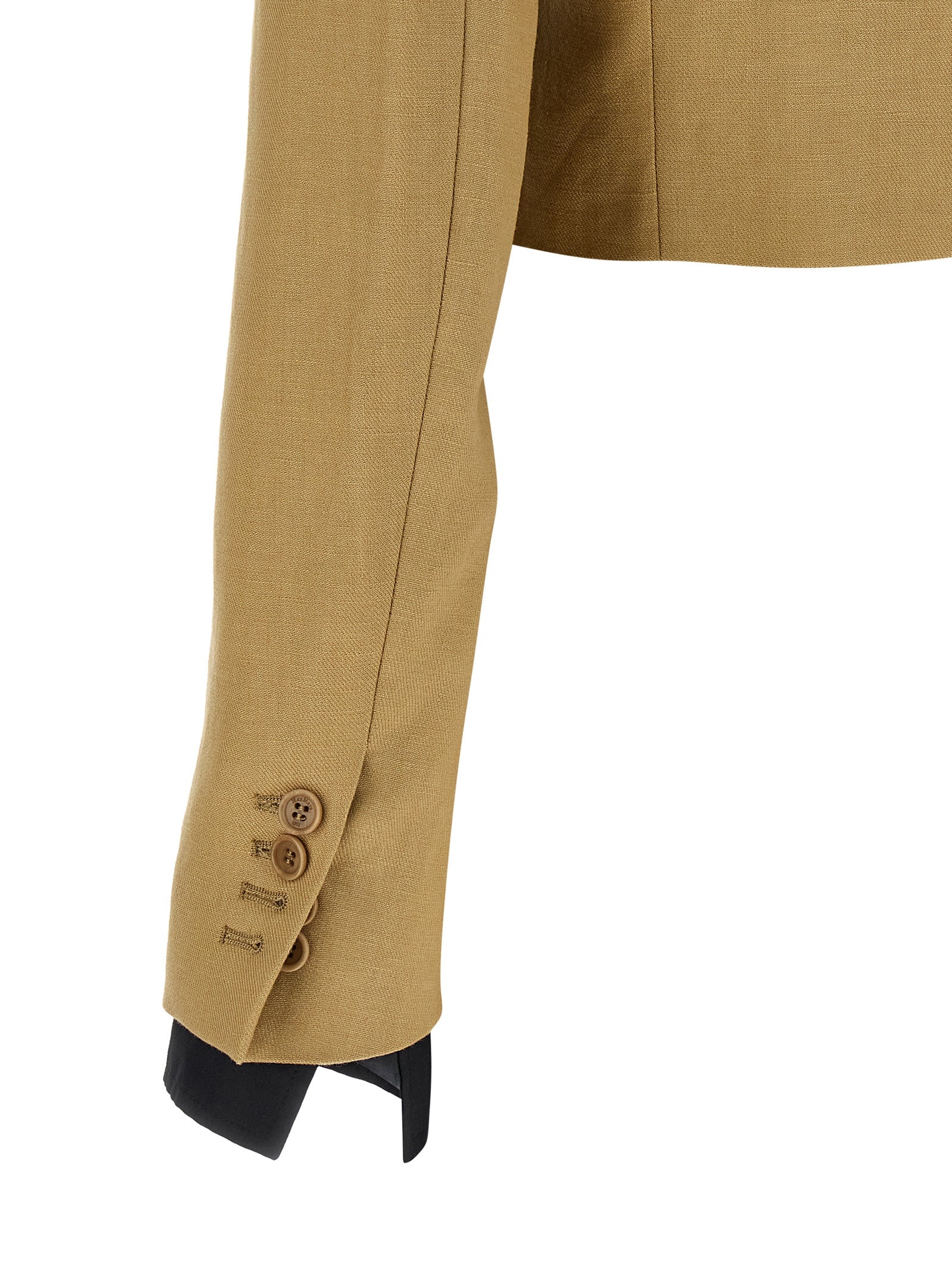 Max Mara 100% Linen blazer in beige — view 4