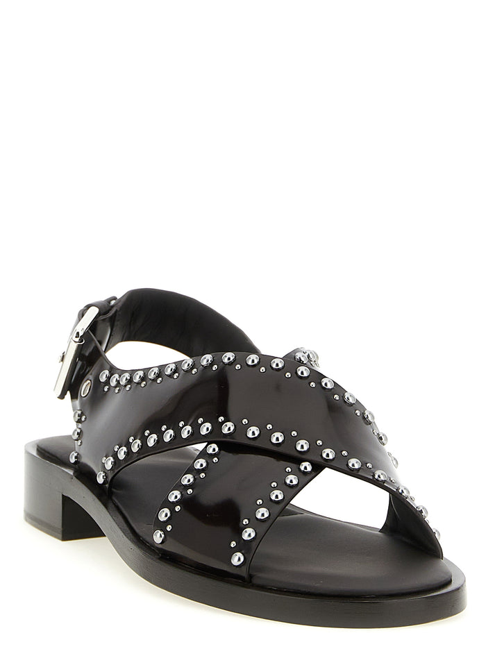 Church'S 100% calfskin leather flat sandal in brown — view 2