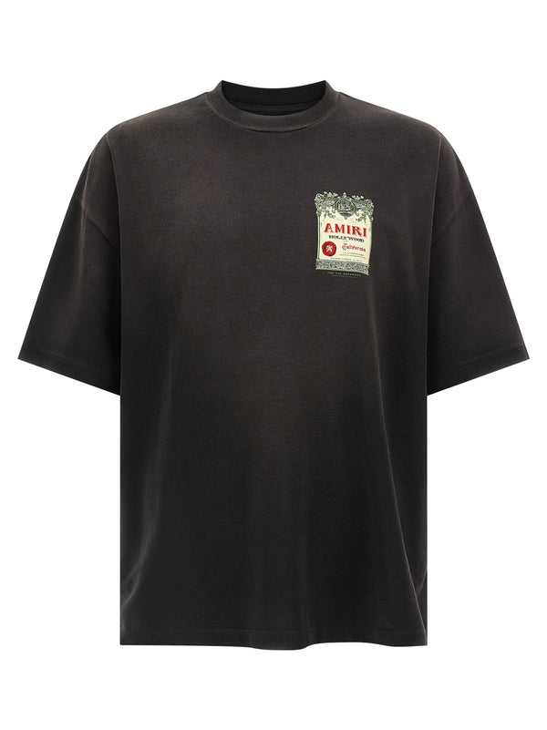 Amiri 100% cotton t-shirt in black