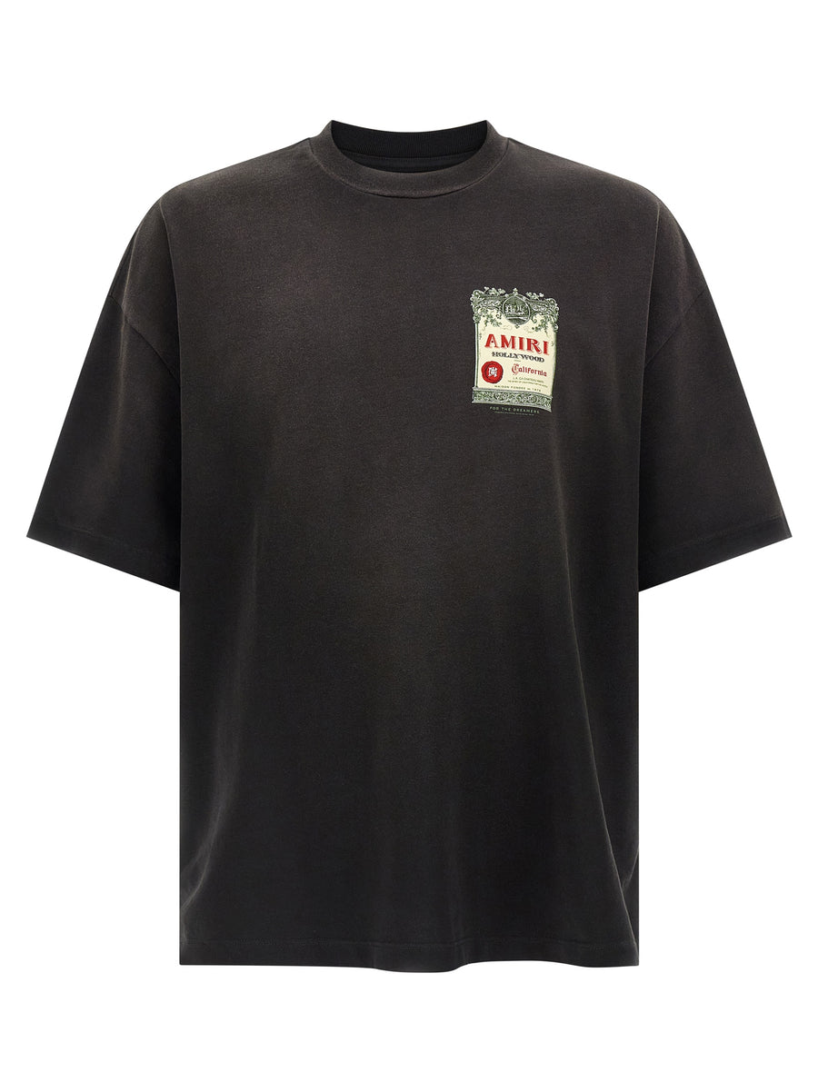 Amiri 100% cotton t-shirt in black