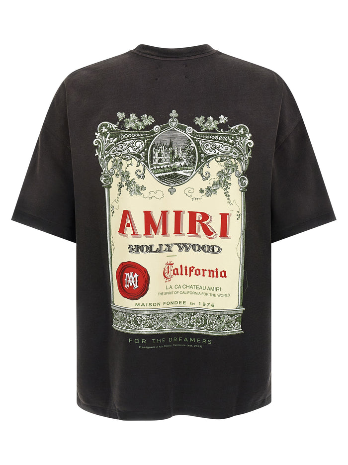Amiri 100% cotton t-shirt in black — view 2