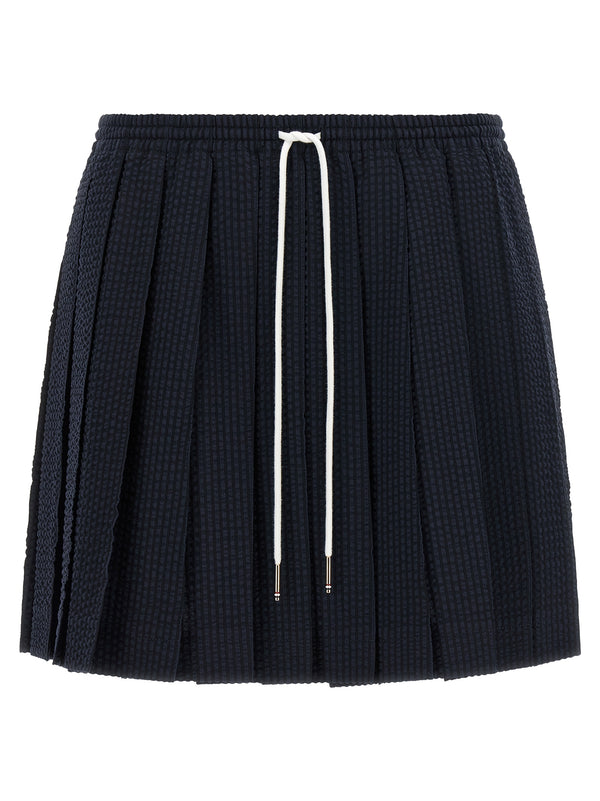 Thom Browne 100% Wool skirt in navy