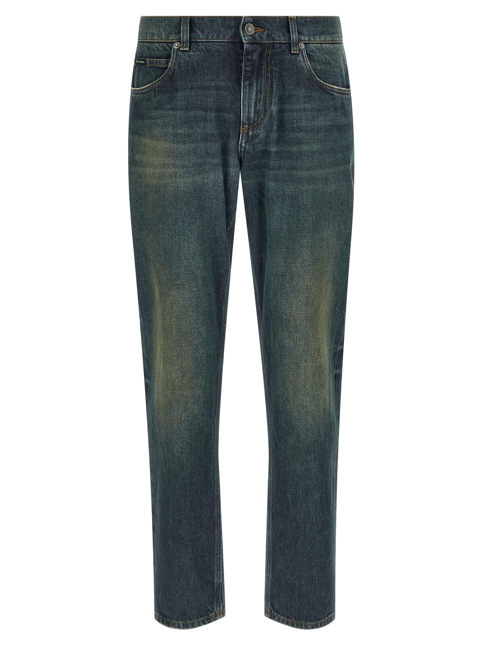 Dolce & Gabbana 100% cotton jeans in blue
