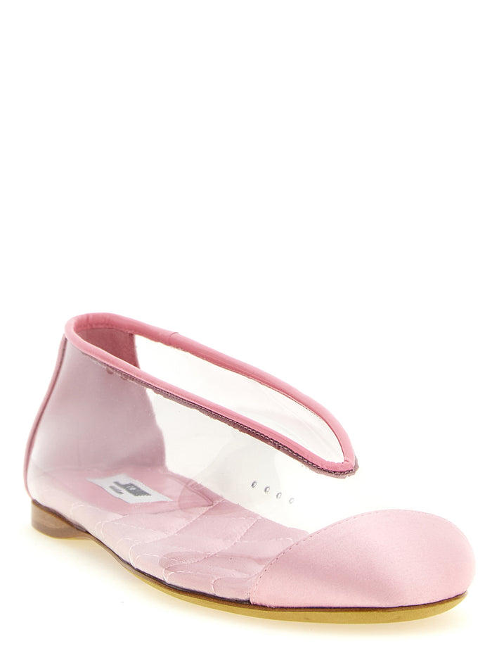 Moschino 90% PVC ballet flat in pink — view 2