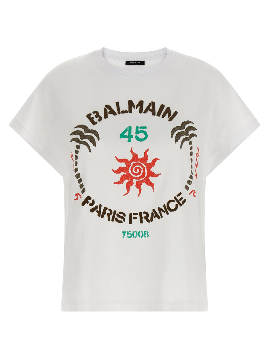 Balmain 100% Cotton t-shirt in white