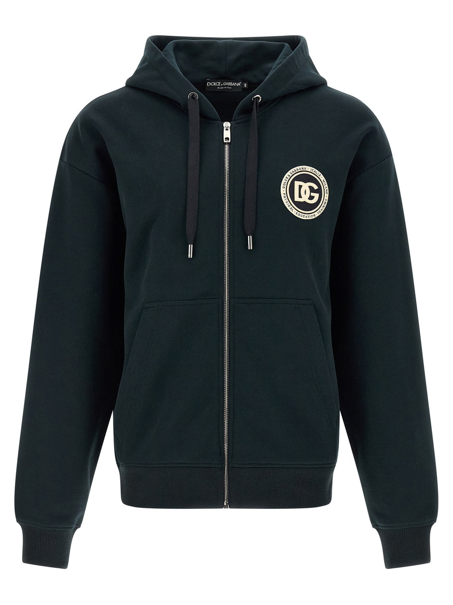 Dolce & Gabbana 100% cotton hoodie in green