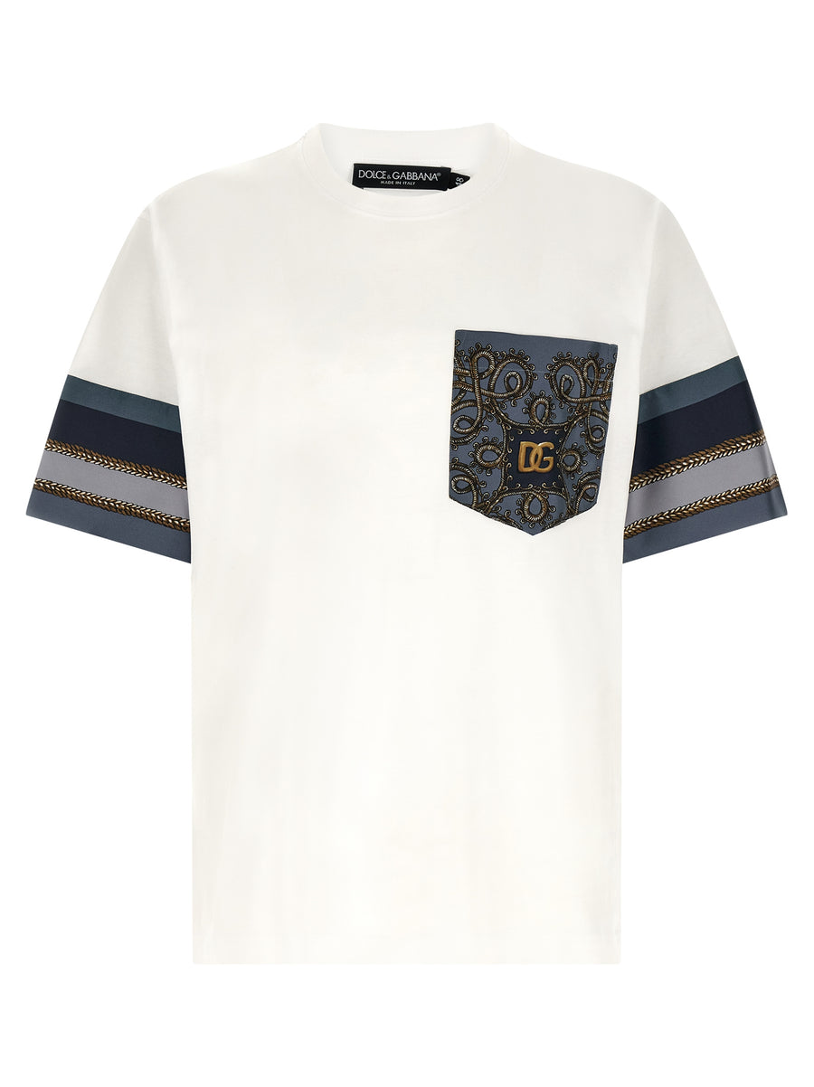 Dolce & Gabbana 100% cotton t-shirt in white