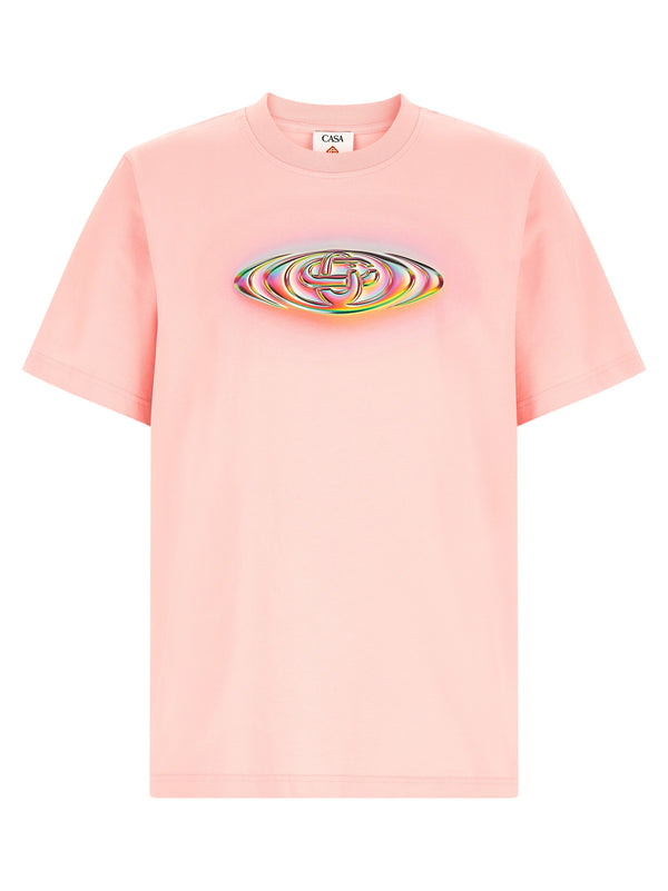 Casablanca 100% organic cotton t-shirt in pink