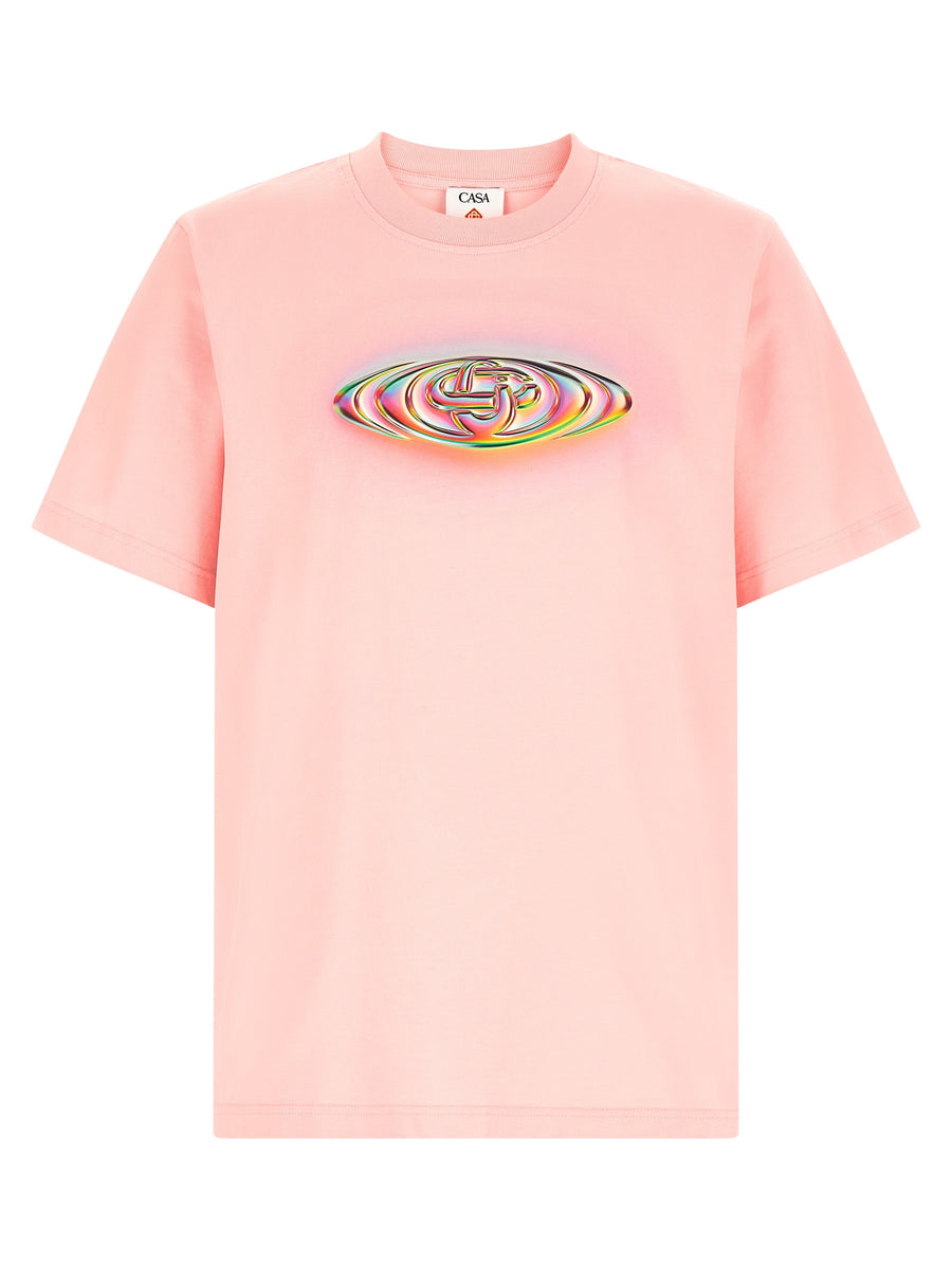 Casablanca 100% organic cotton t-shirt in pink