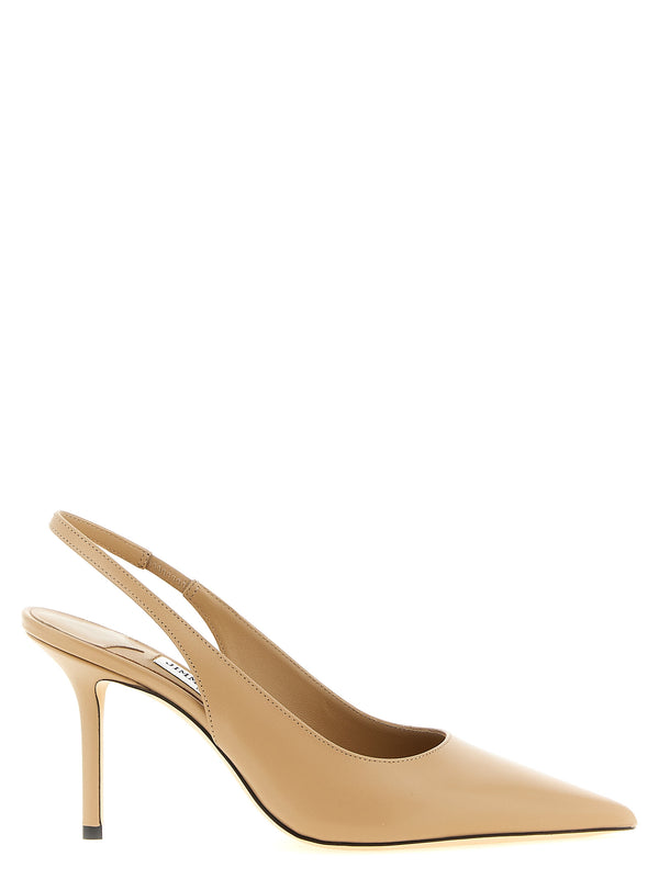 Jimmy Choo 88% Leather slingback pump in beige