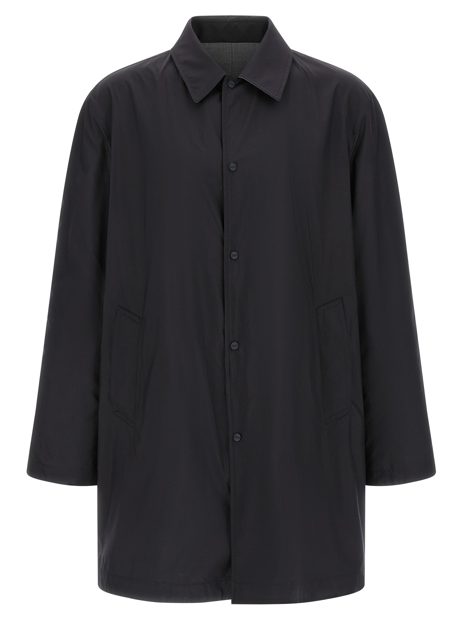 Herno 64% Polyester coat in gray — view 2