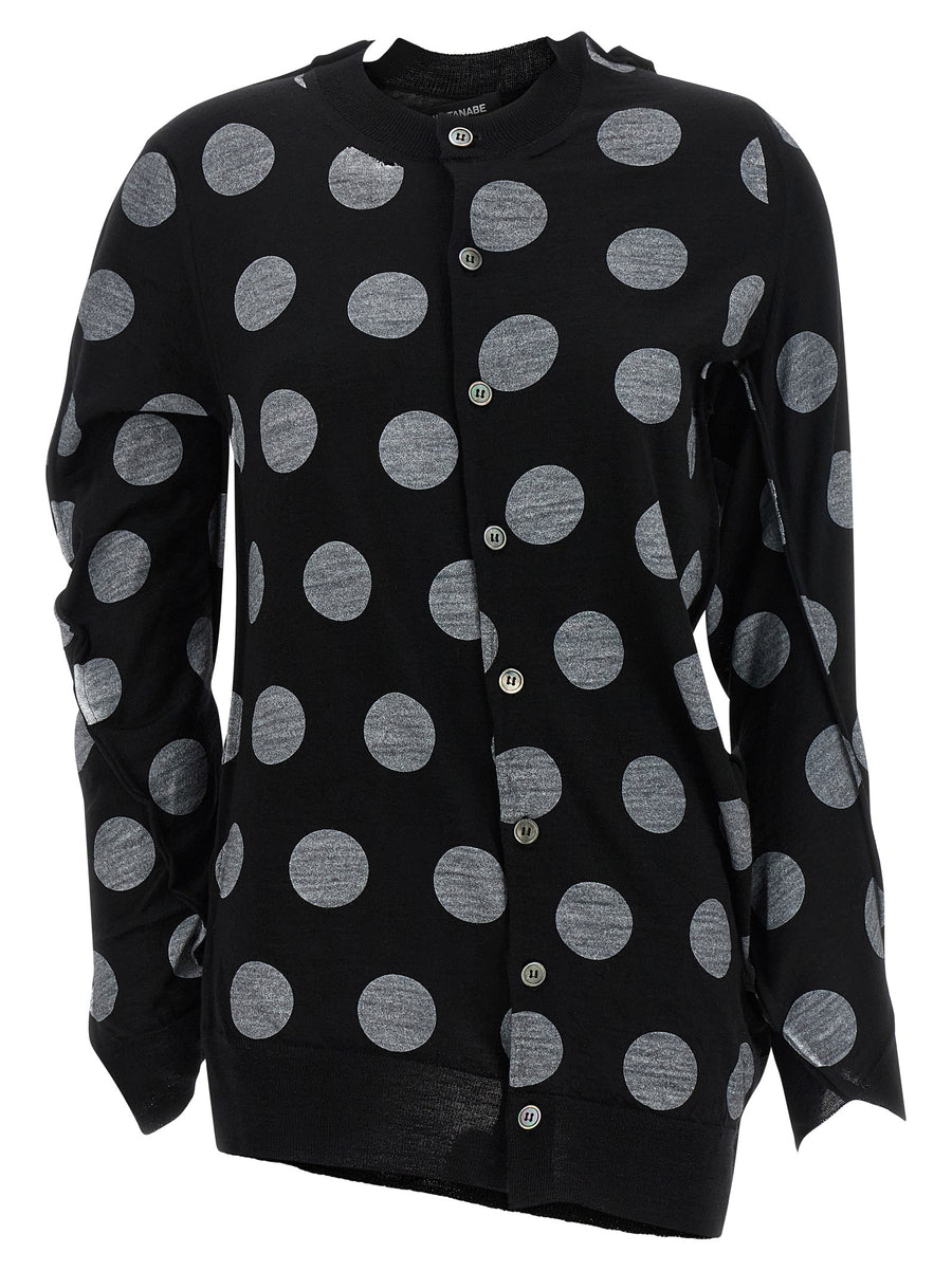 Junya Watanabe 100% Wool cardigan in black