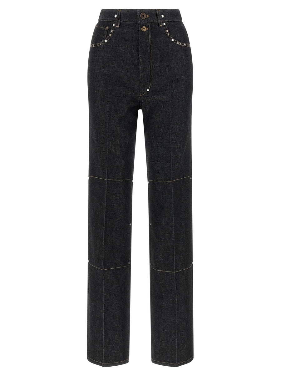 Lemaire 100% cotton jeans in black