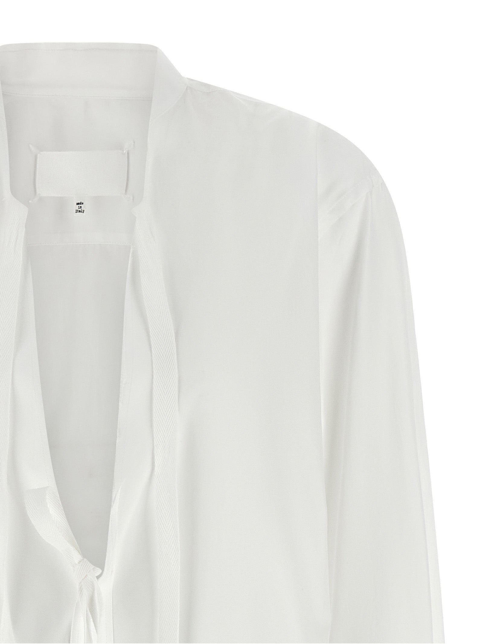 Maison Margiela 100% cotton blouse in white — view 3
