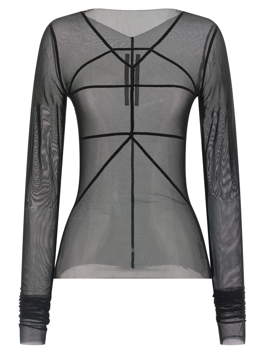 Rick Owens 93% nylon tunic in black