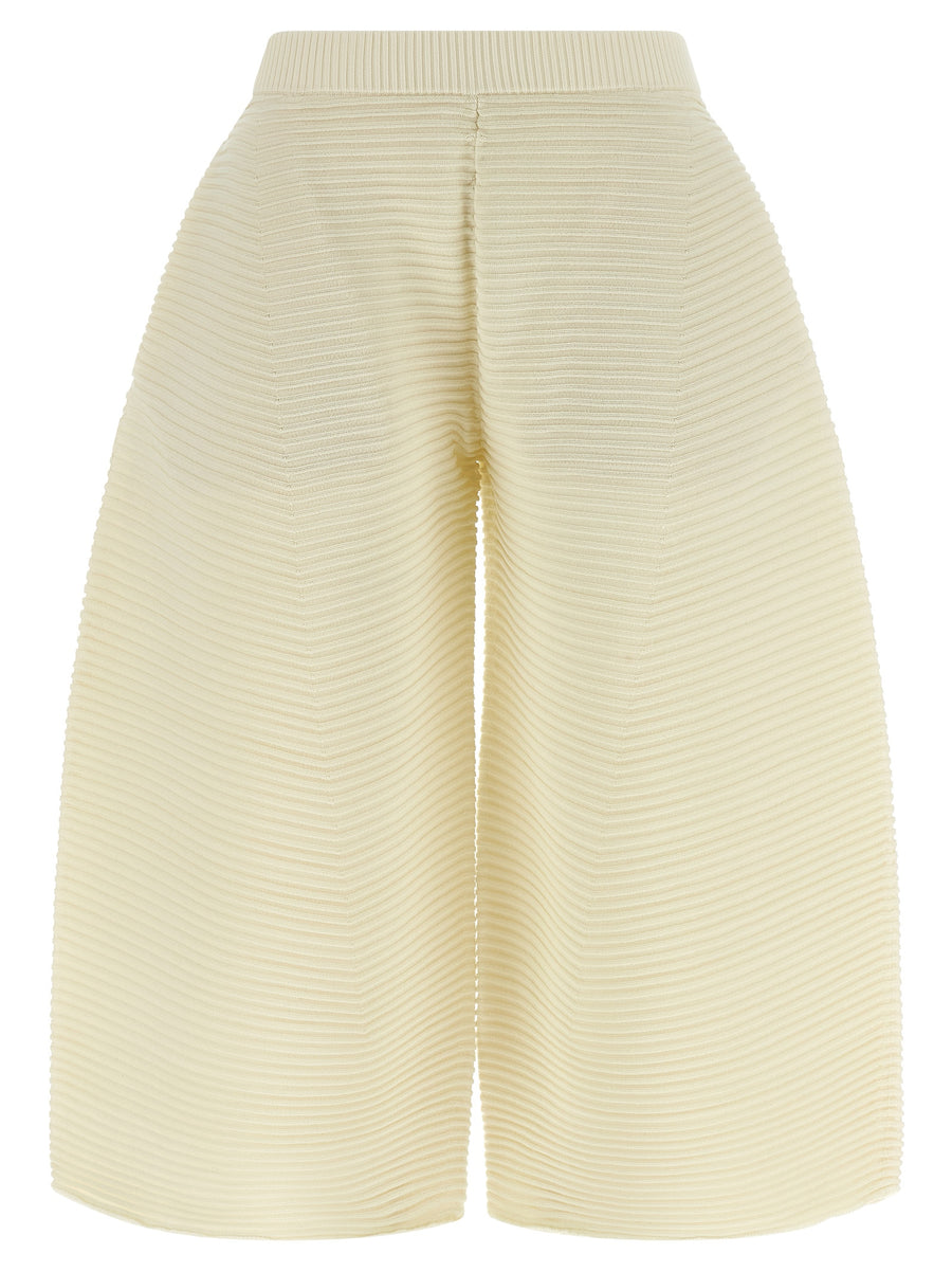 Issey Miyake 48% Polyester trousers in white