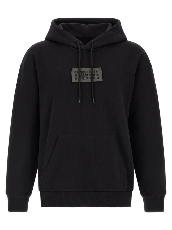MM6 Maison Margiela 100% cotton hoodie in black