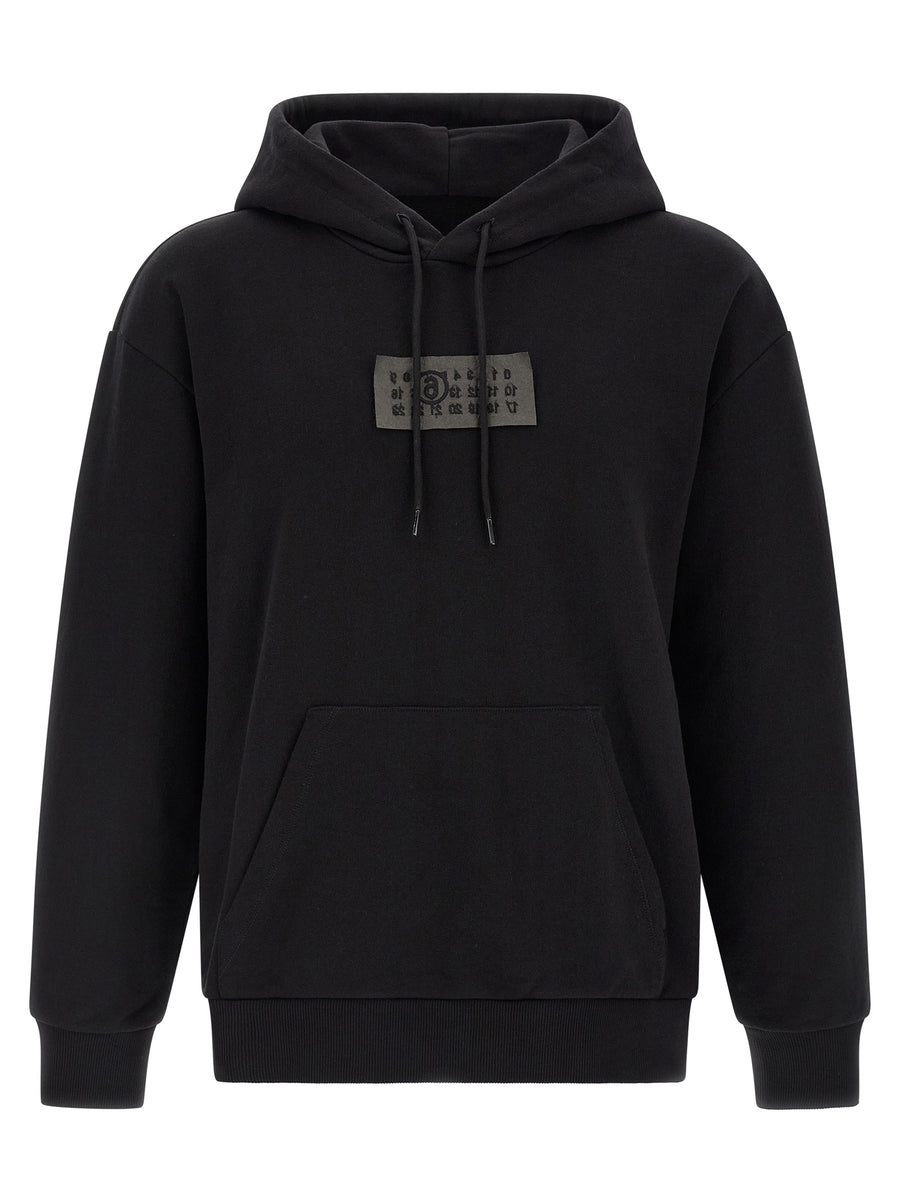 MM6 Maison Margiela 100% cotton hoodie in black