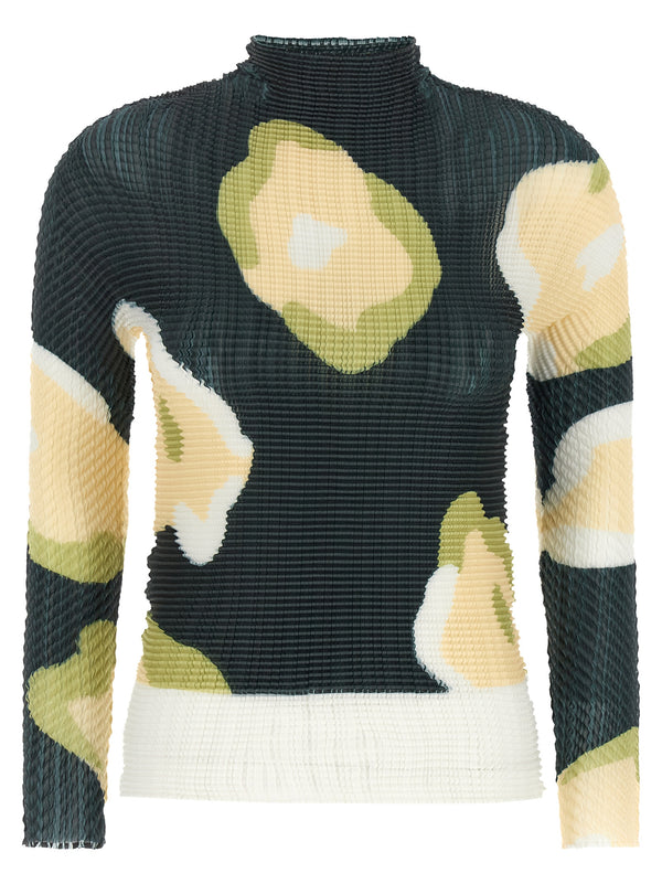 Issey Miyake 100% recycled polyester sweater in multicolor