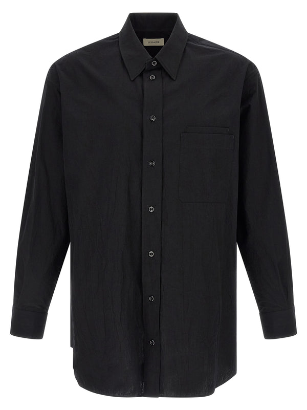 Lemaire 100% Cotton shirt in black