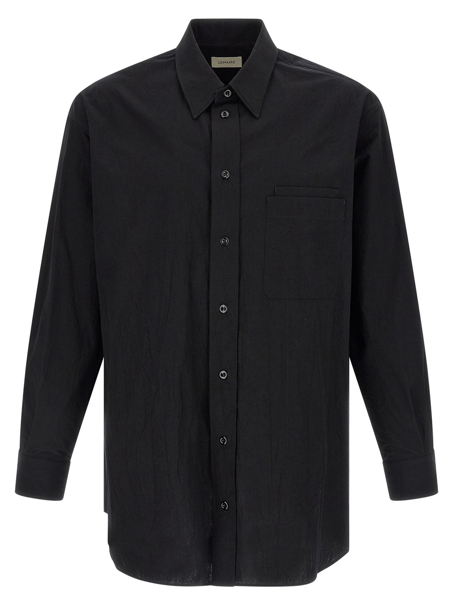 Lemaire 100% Cotton shirt in black