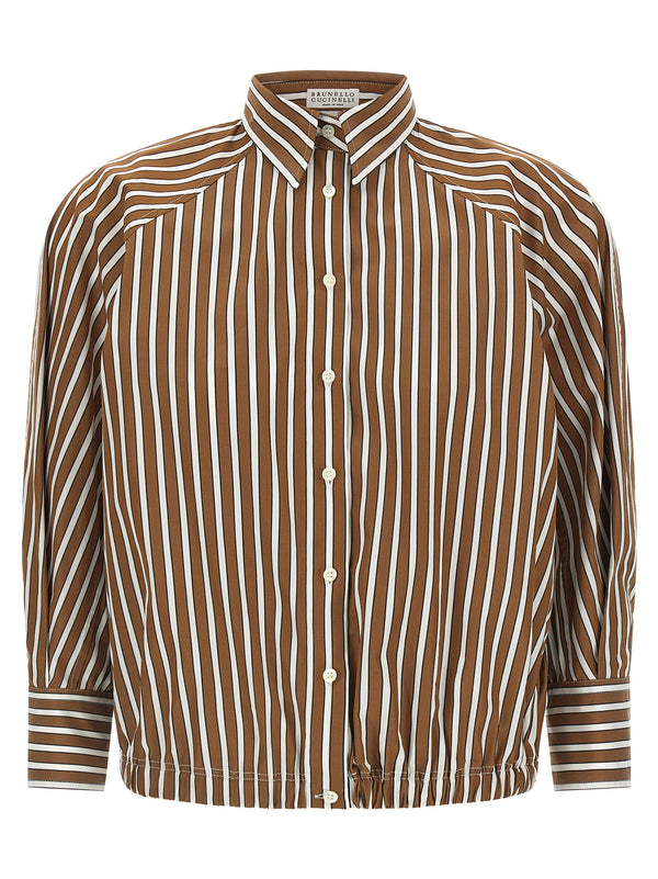 Brunello Cucinelli 100% cotton shirt in brown