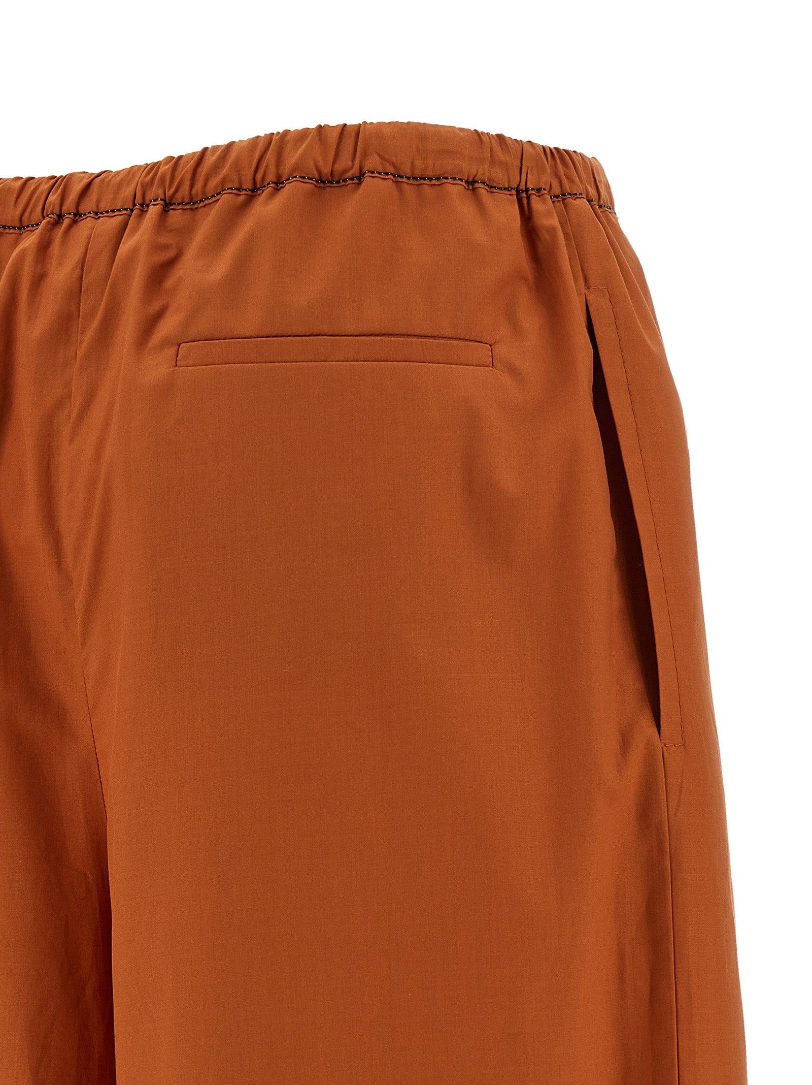 Marni 100% cotton pants in orange — view 4