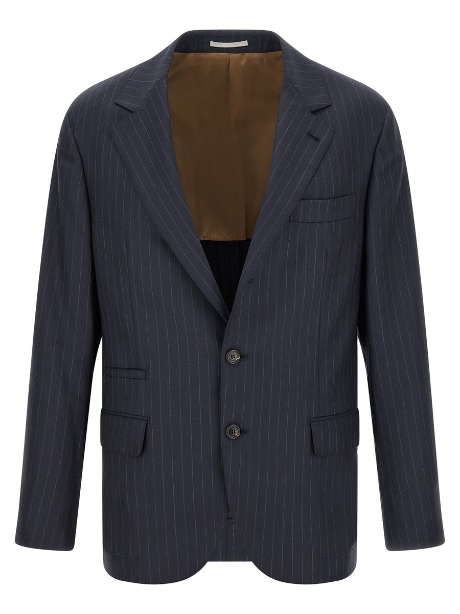 Brunello Cucinelli 100% Virgin Wool blazer in blue