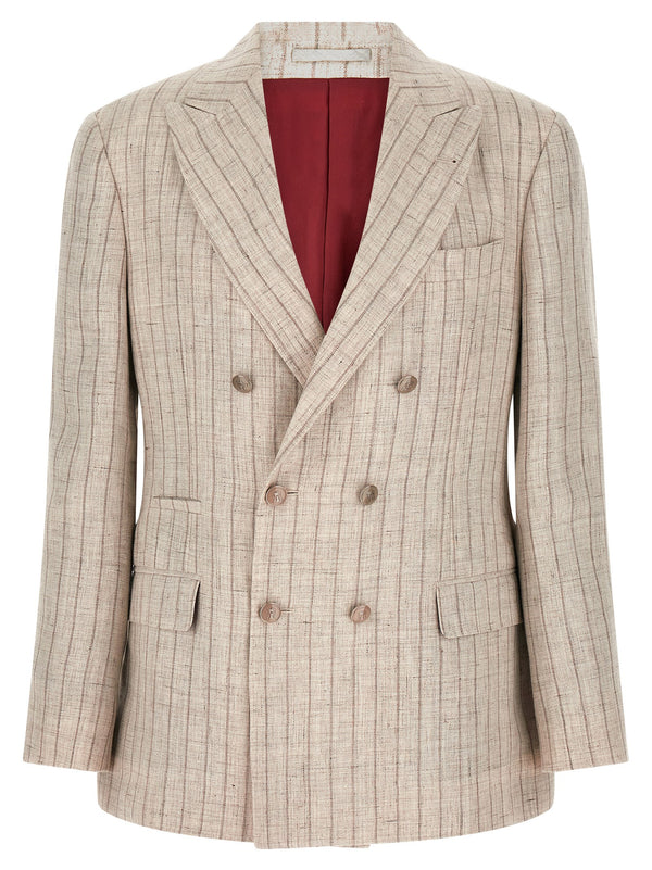 Brunello Cucinelli 100% Linen blazer in gray