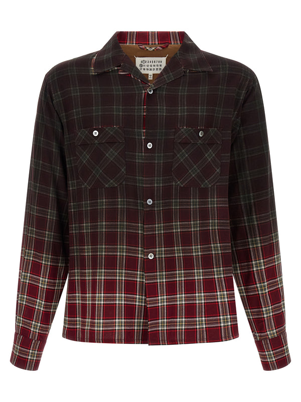 Maison Margiela 100% Viscose shirt in red