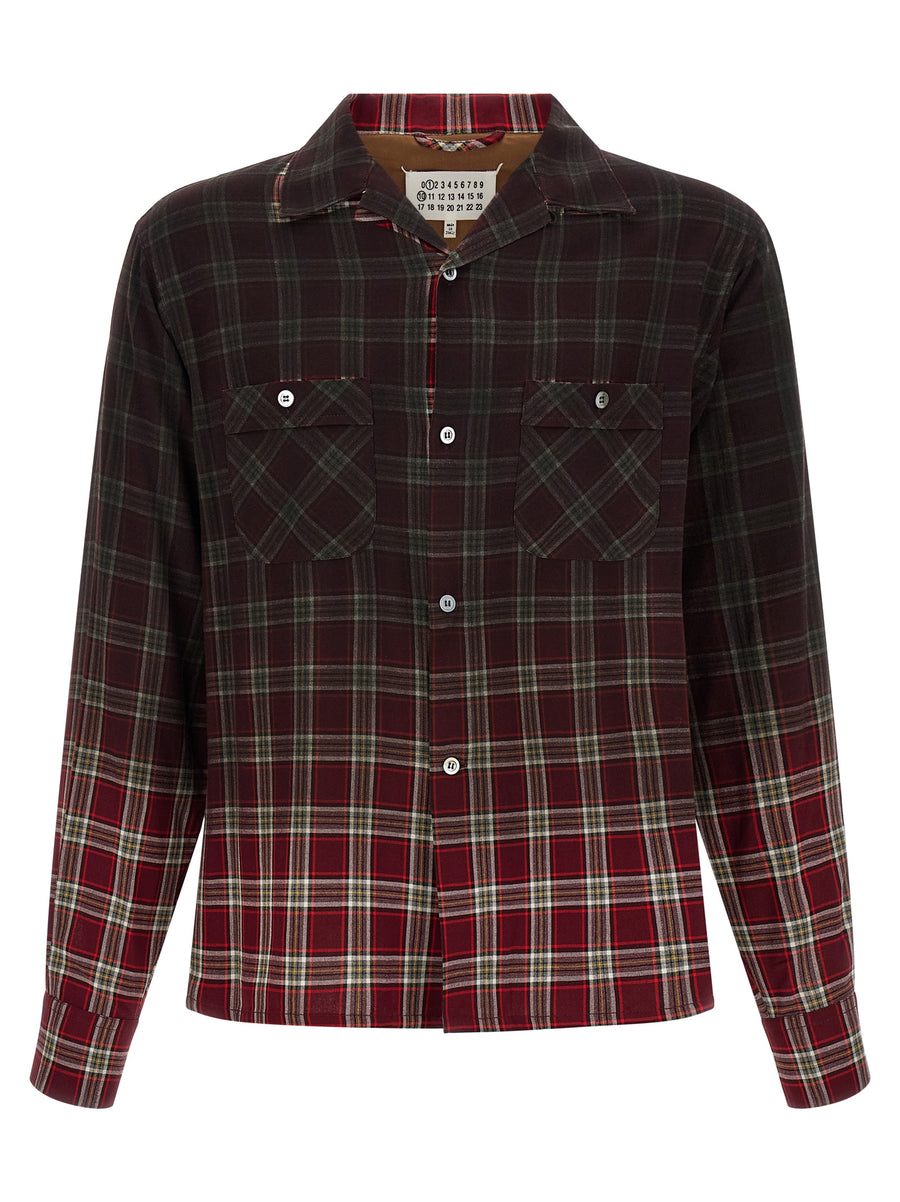 Maison Margiela 100% Viscose shirt in red