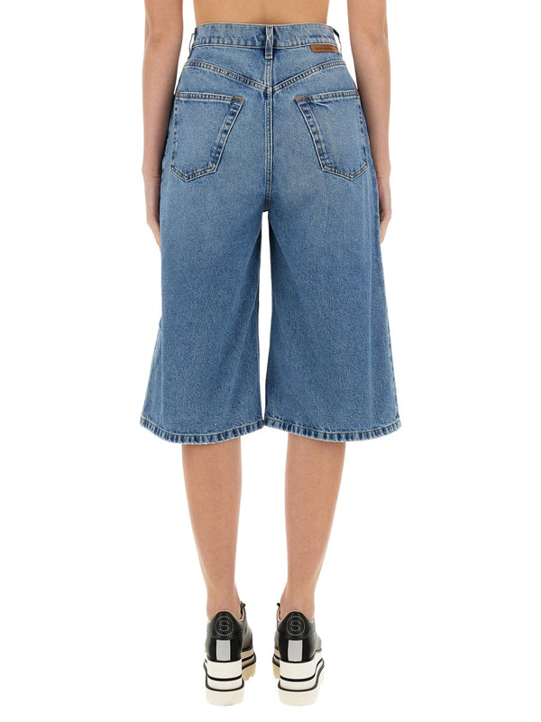 Denim Bermuda Shorts Cotton