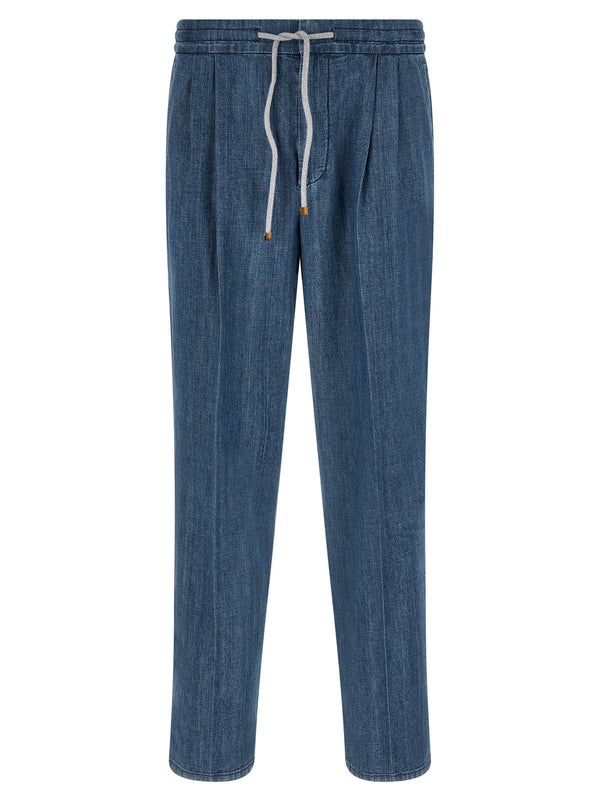 Brunello Cucinelli 100% cotton jeans in blue