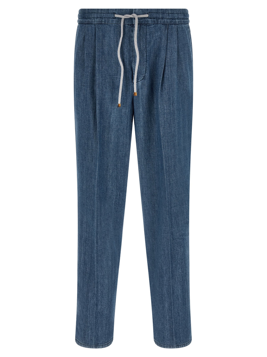 Brunello Cucinelli 100% cotton jeans in blue