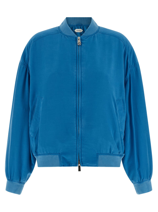 Versace 100% Silk jacket in blue