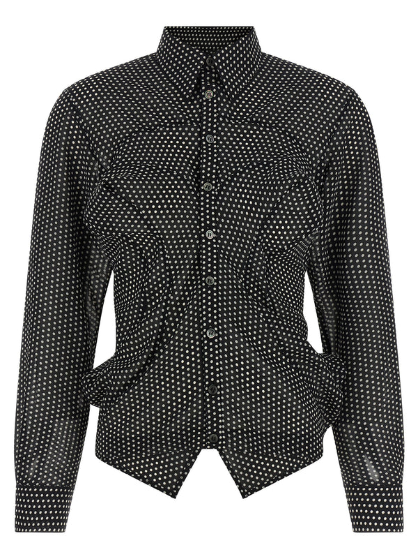 Junya Watanabe 100% Polyester blouse in black
